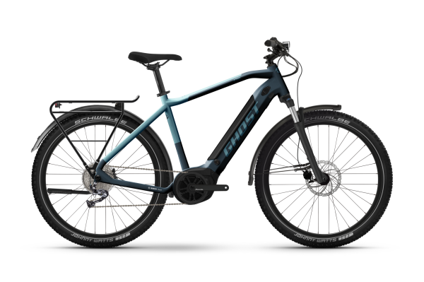 GHOST E-TERU ESSENTIAL EQ HIGH dark grey/metallic light blue - glossy M