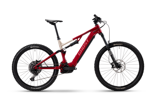 GHOST E-ASX ESSENTIAL rebel red/coffee pebble - glossy L